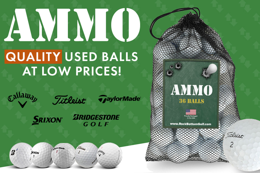 AMMO Premium Used Golf Balls - Titleist, TaylorMade, Callaway & More